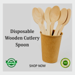Disposable Wooden Spoon (200 Pcs)